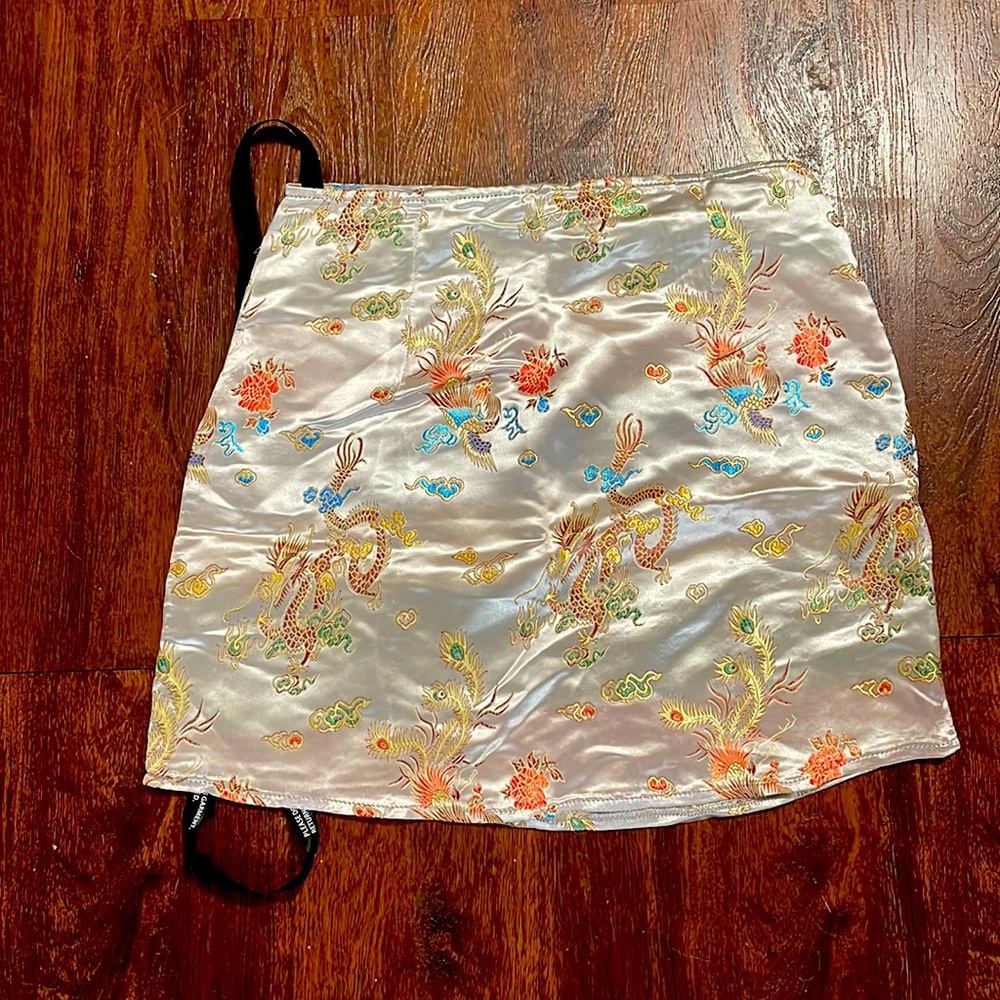 Oriental printed skirt
